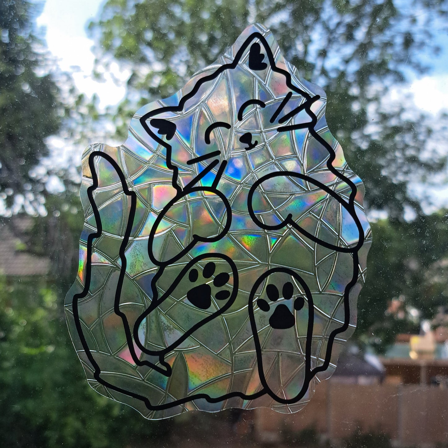 Sleepy Cat Suncatcher