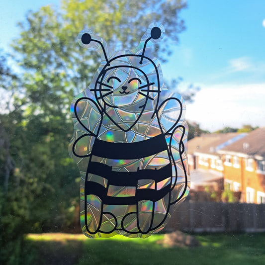 Bee Cat Suncatcher