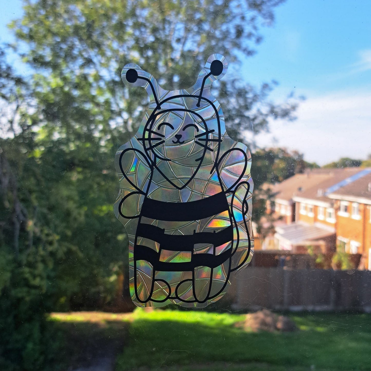 Bee Cat Suncatcher