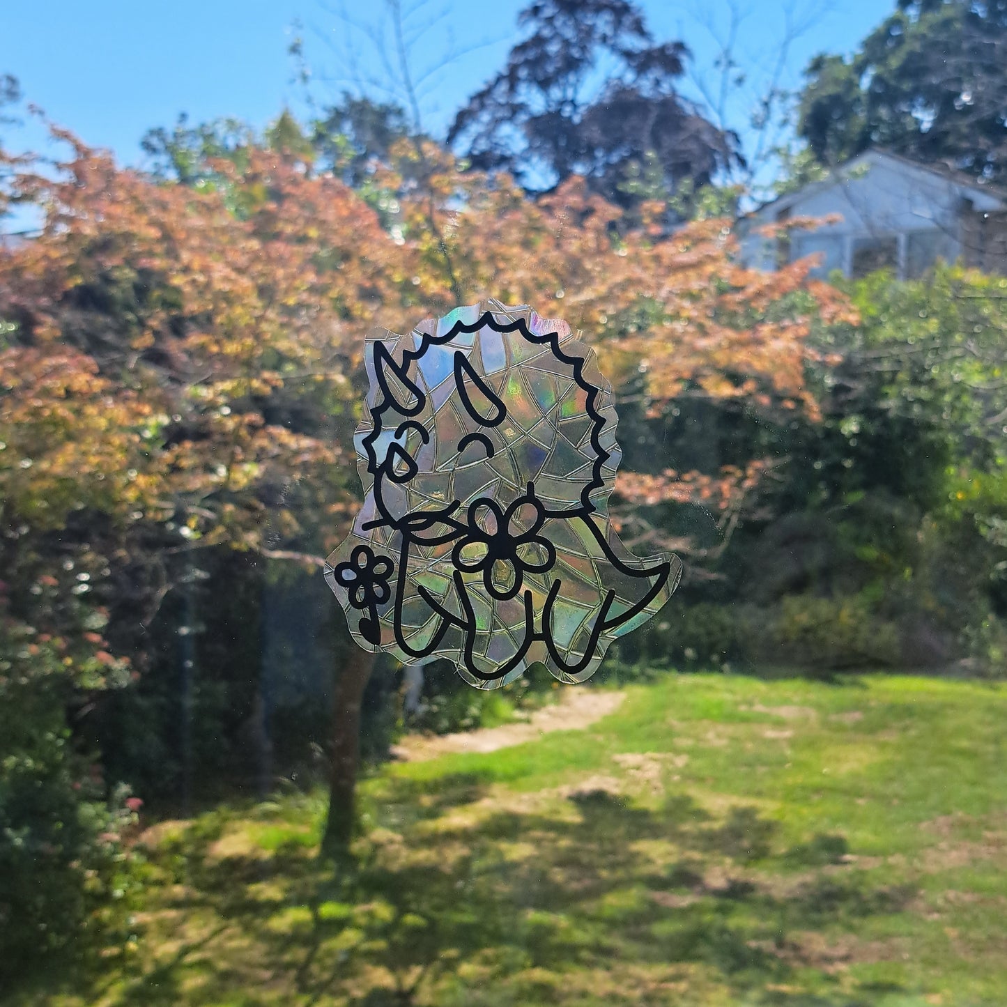 Flower Triceratops Suncatcher