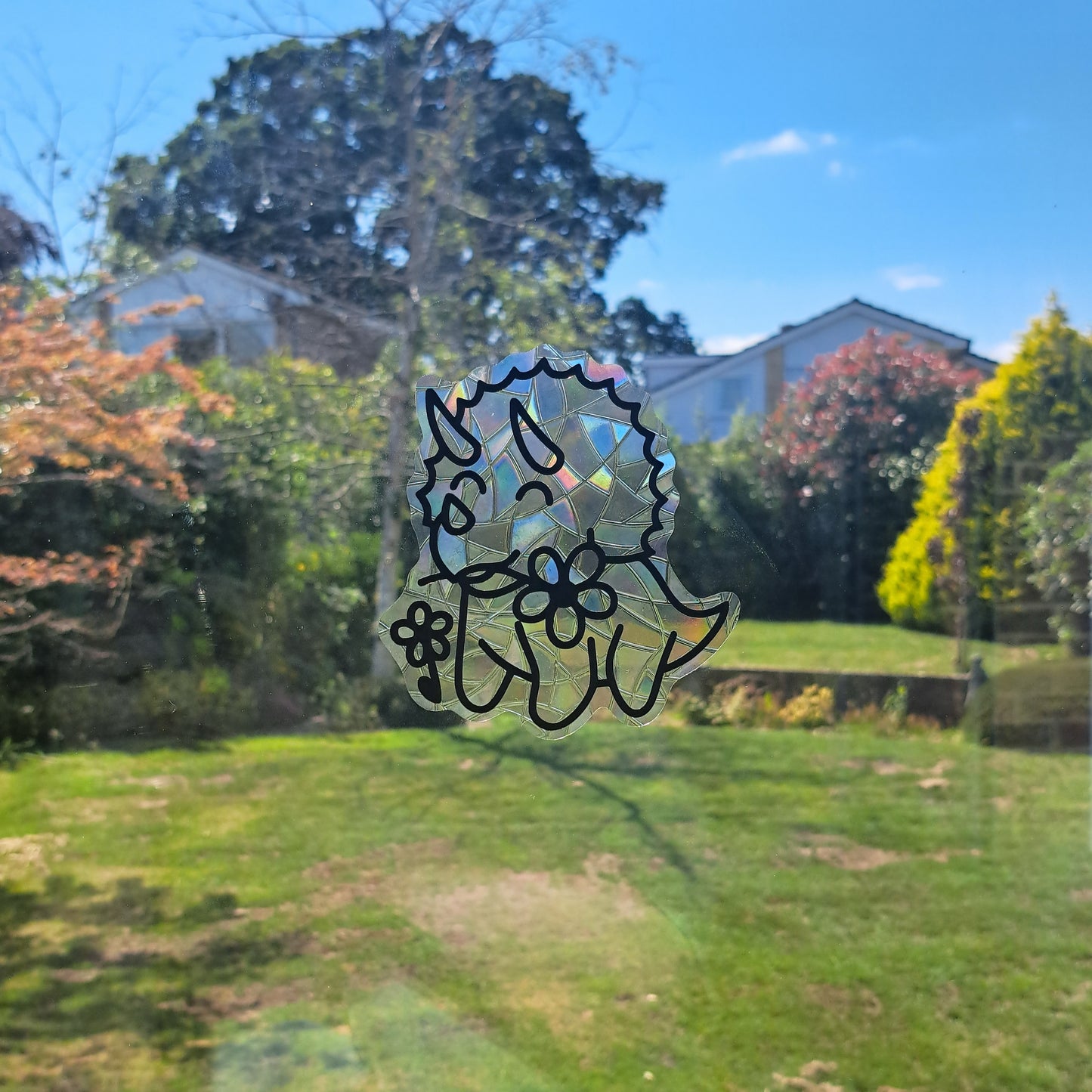 Flower Triceratops Suncatcher