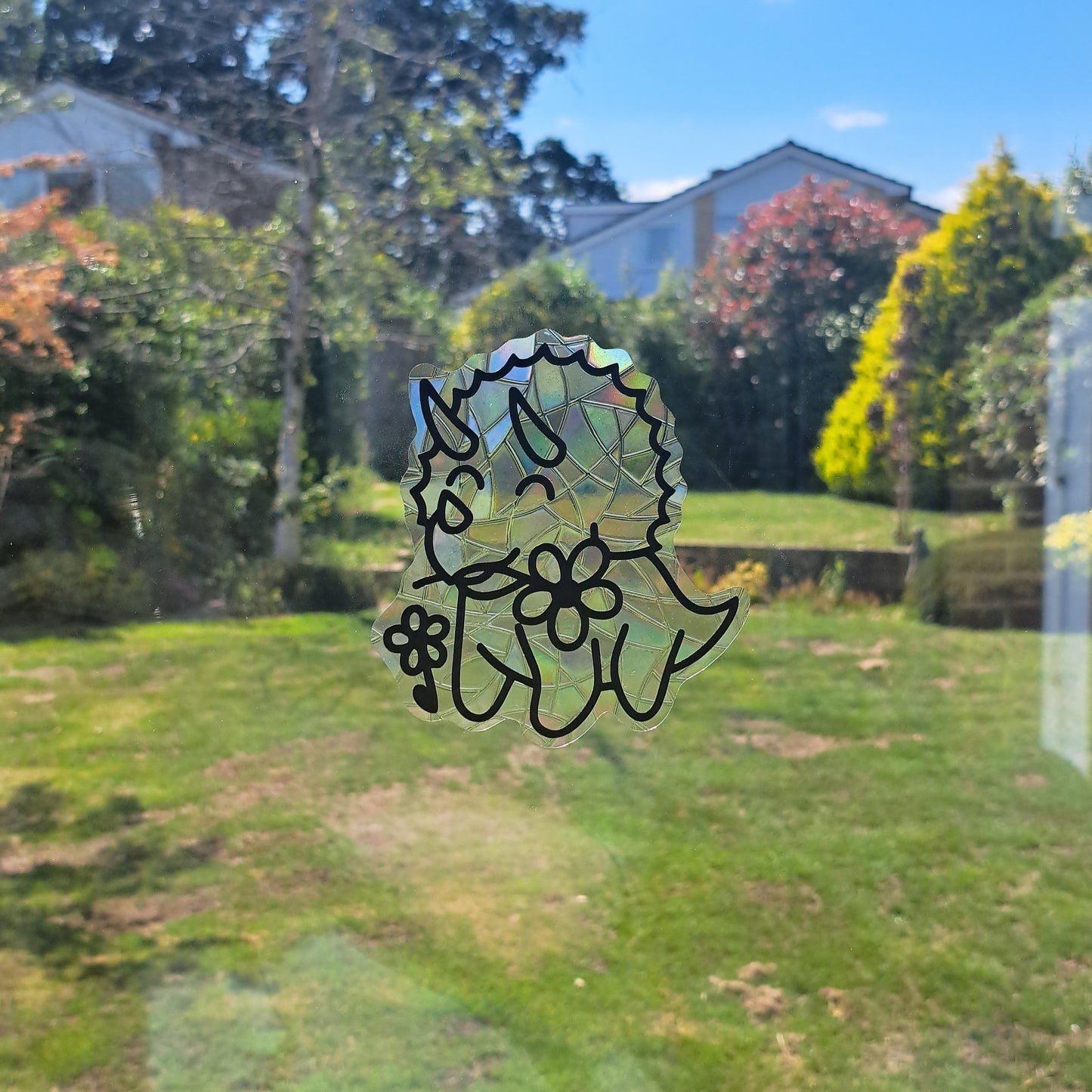 Flower Triceratops Suncatcher