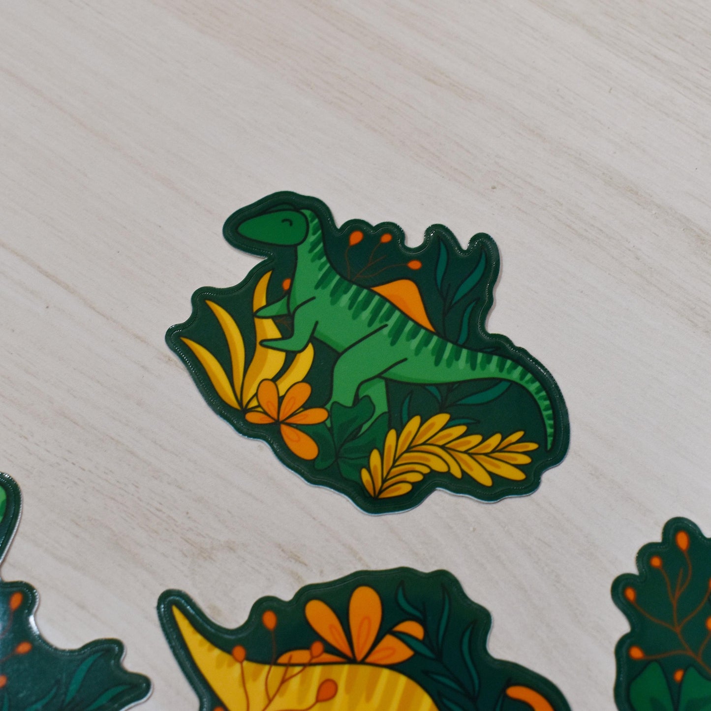 Floral Dino Sticker Pack