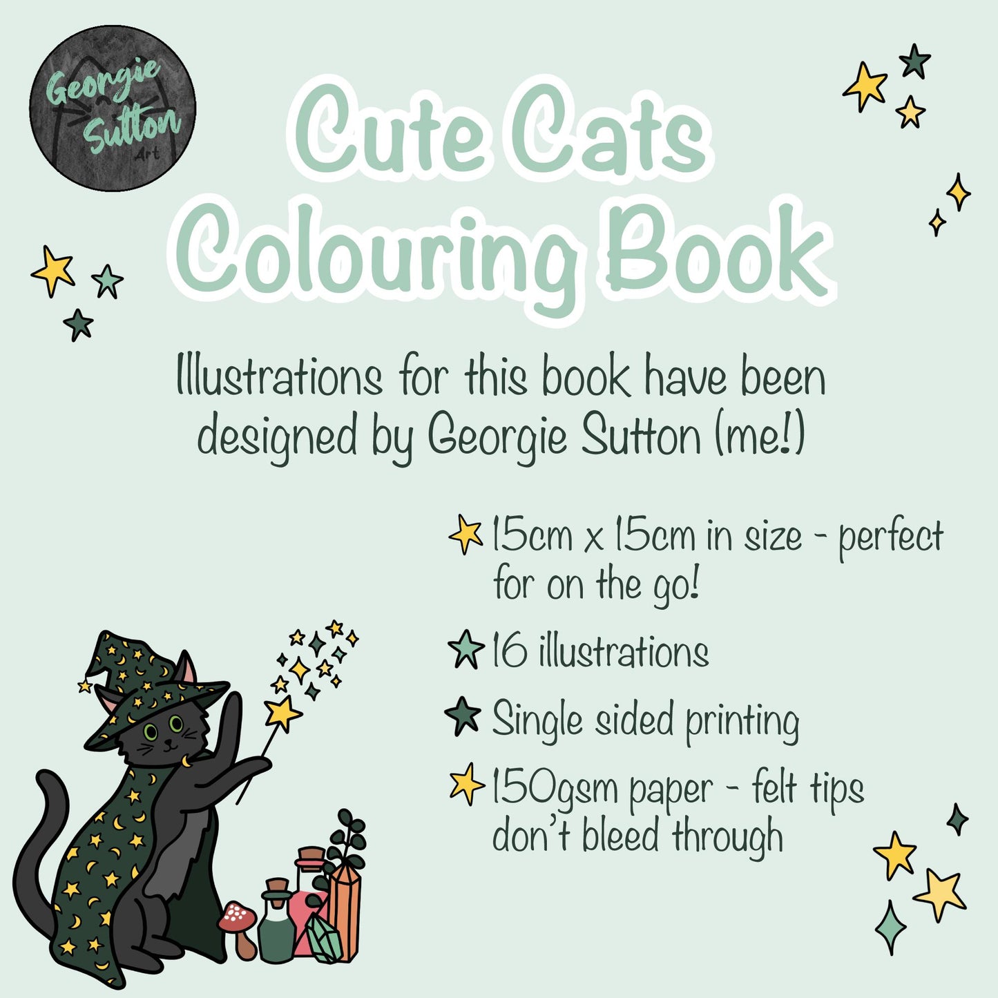 Cute Cats Colouring Book