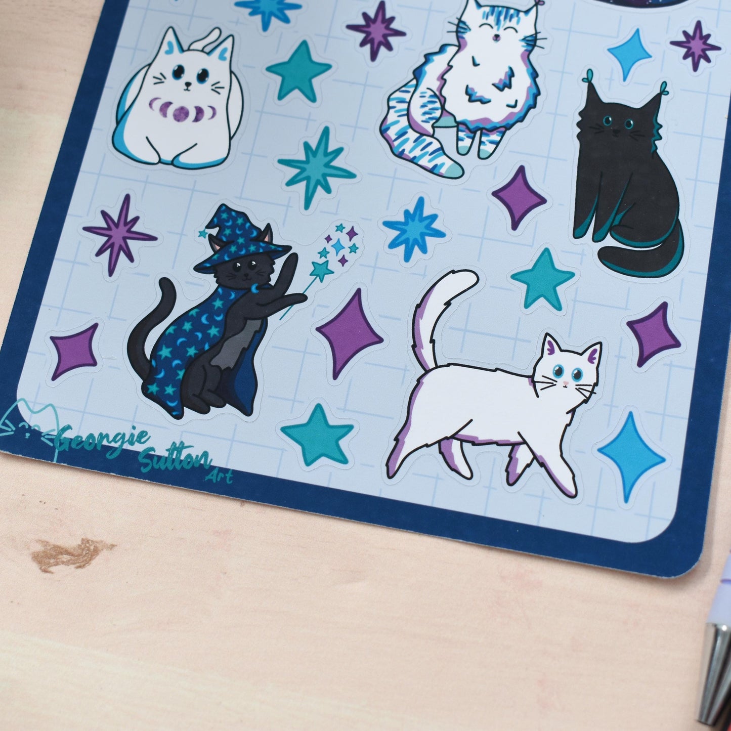 Celestial Cat Sticker Sheet