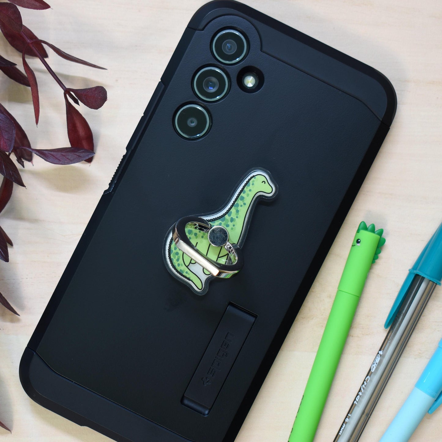 Green Dino Phone Ring