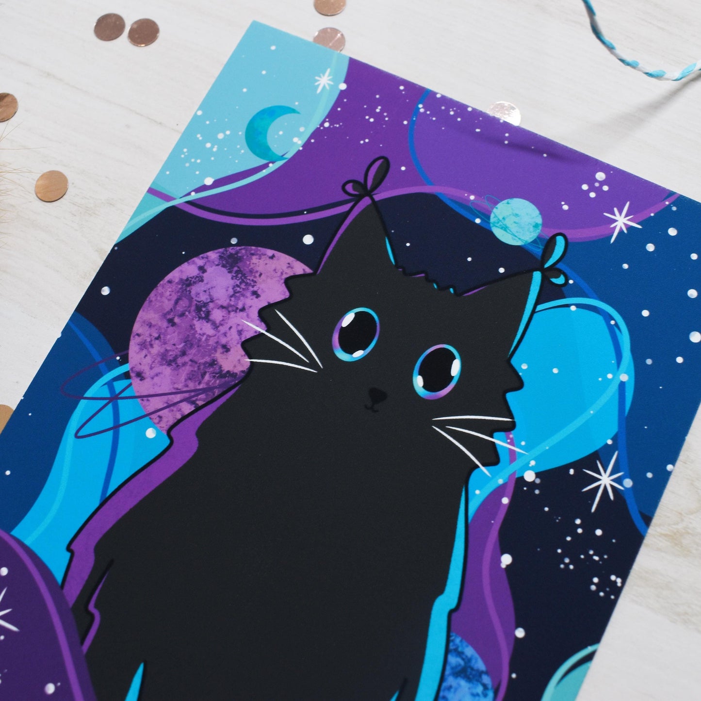 Celestial Cat Print