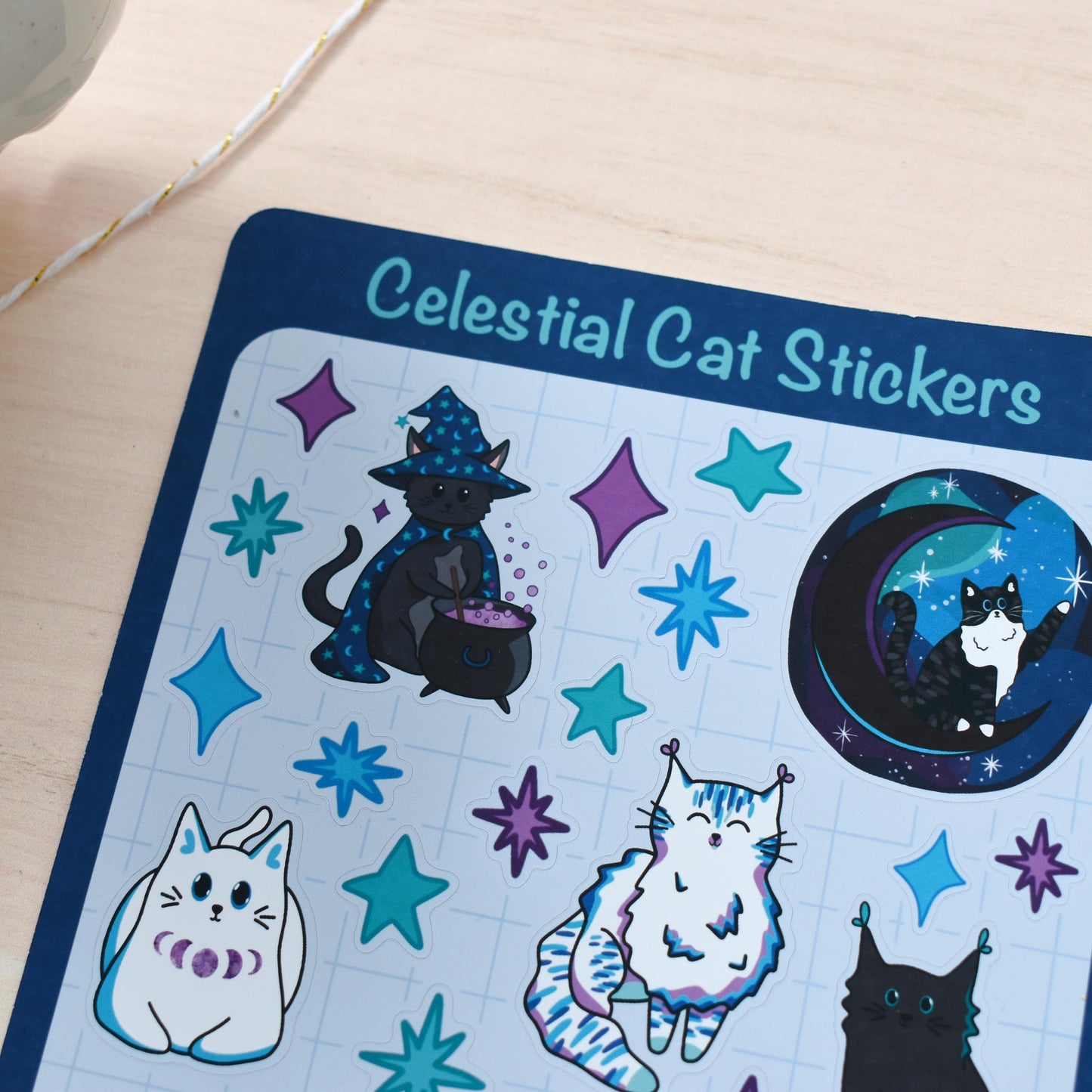 Celestial Cat Sticker Sheet