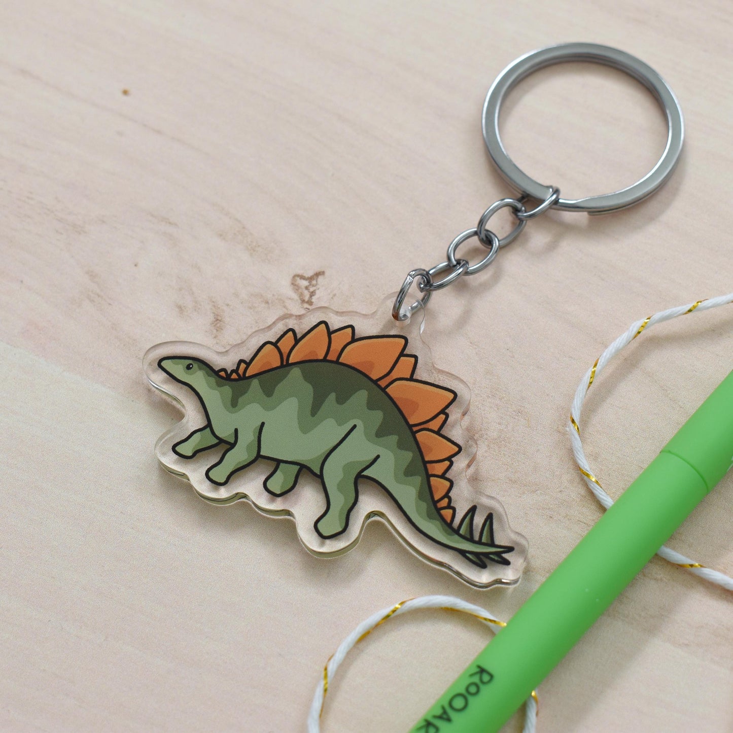 Stegosaurus Keyring