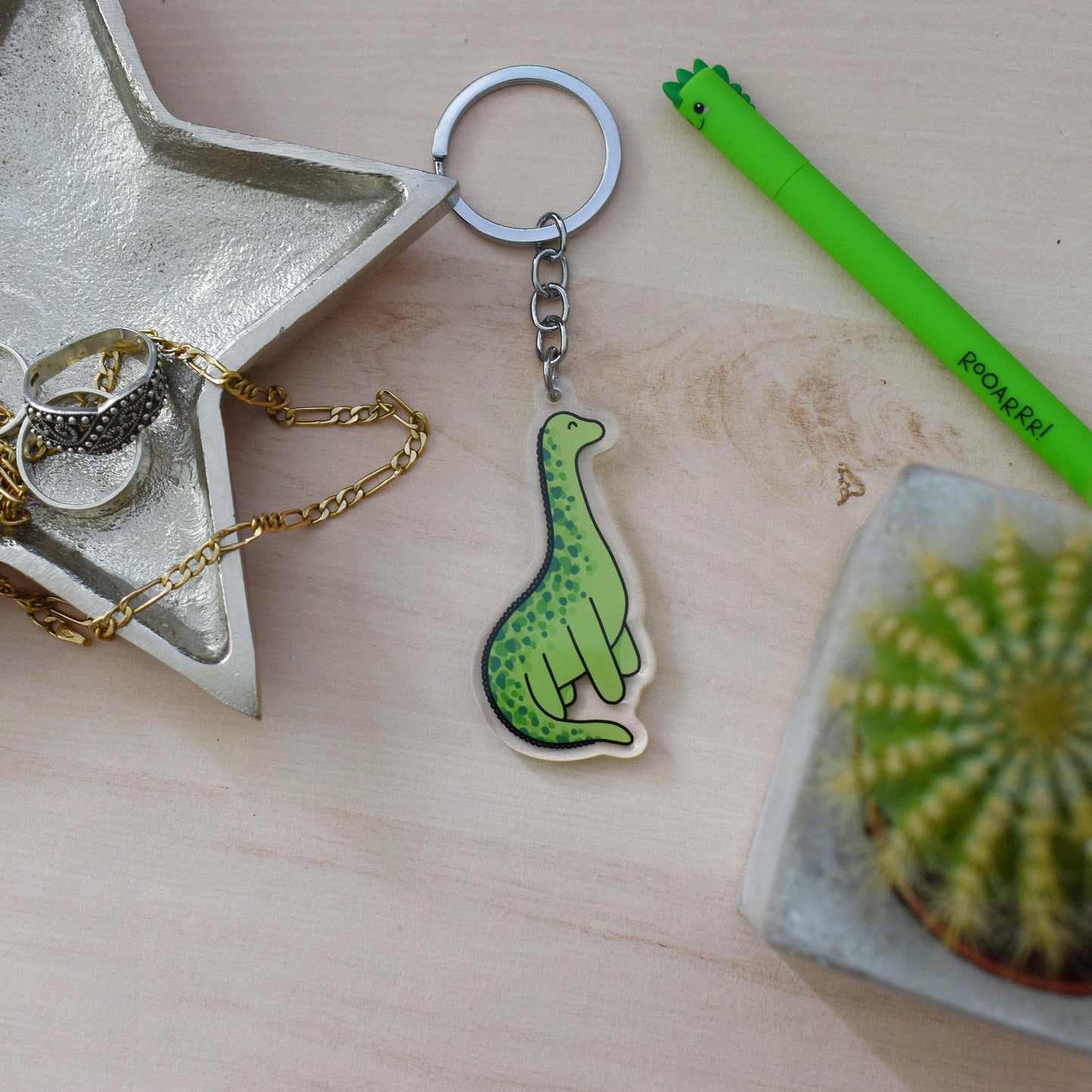 Brontosaurus Keyring