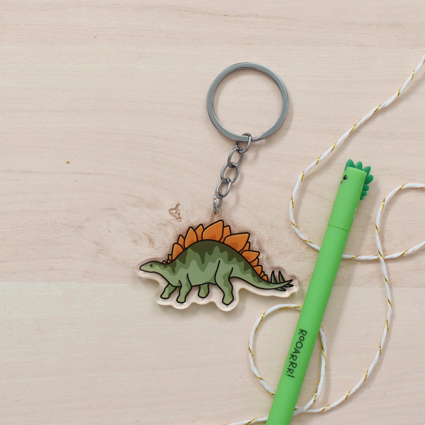 Stegosaurus Keyring