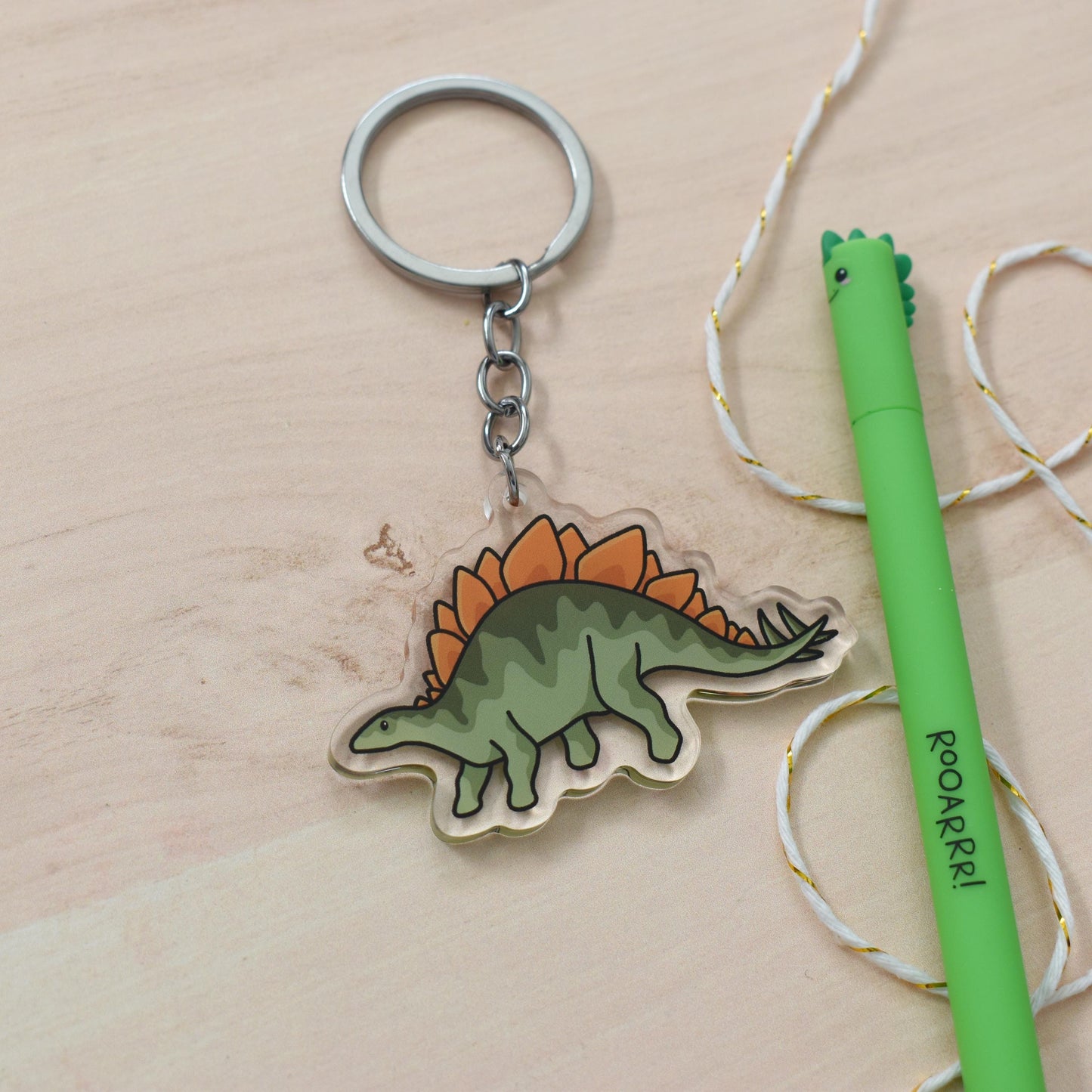 Stegosaurus Keyring