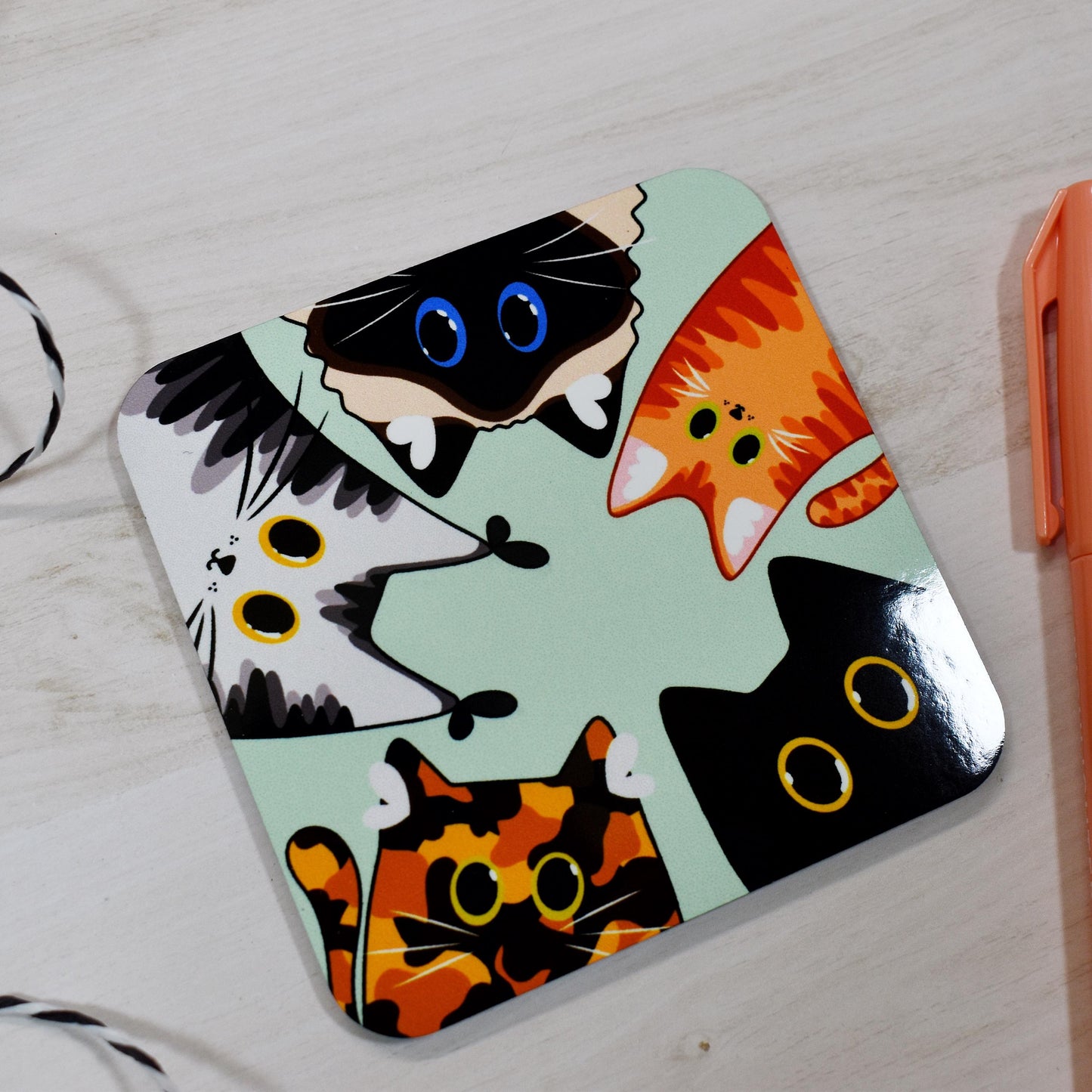 Chunky Cats Coaster