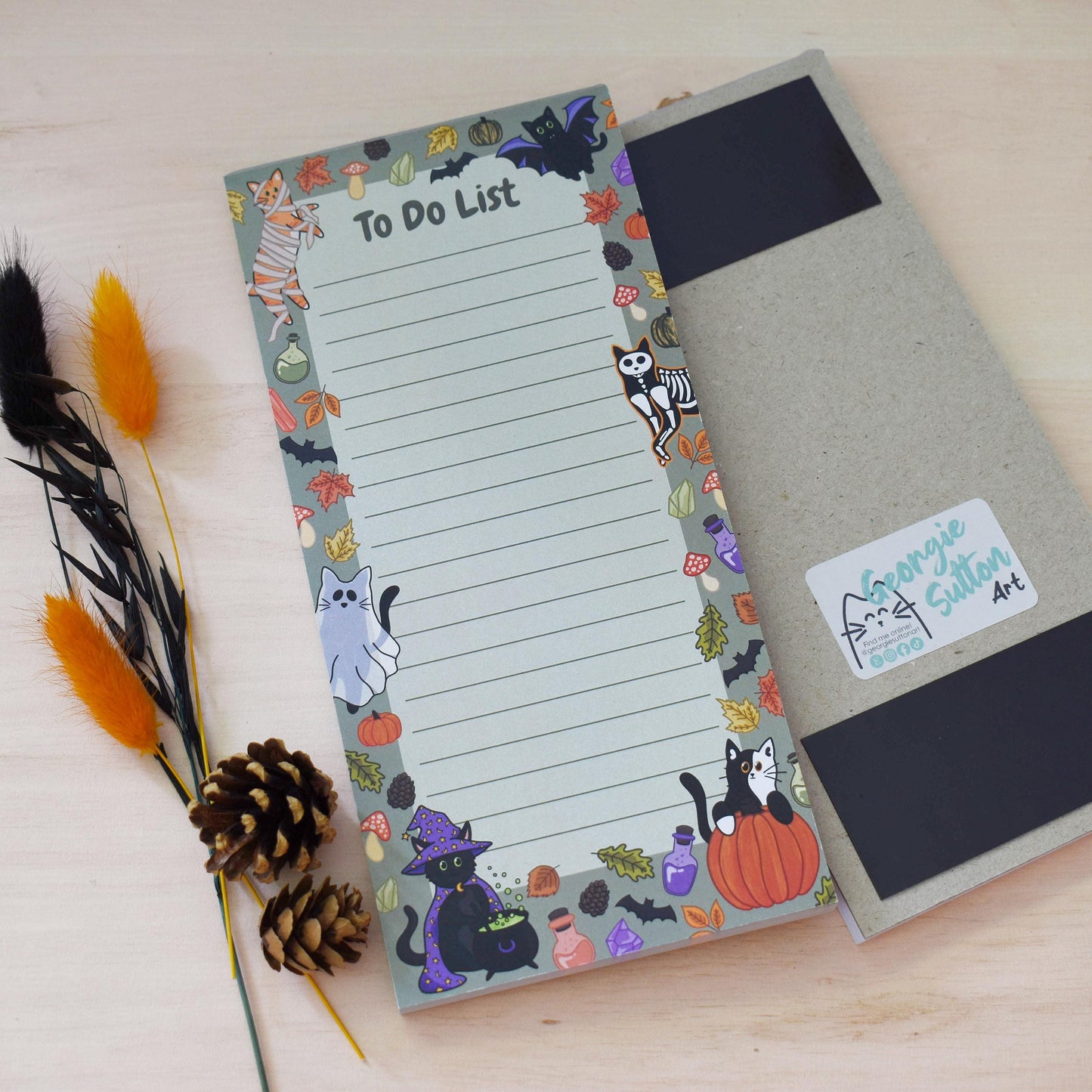 Halloween Cat Notepad