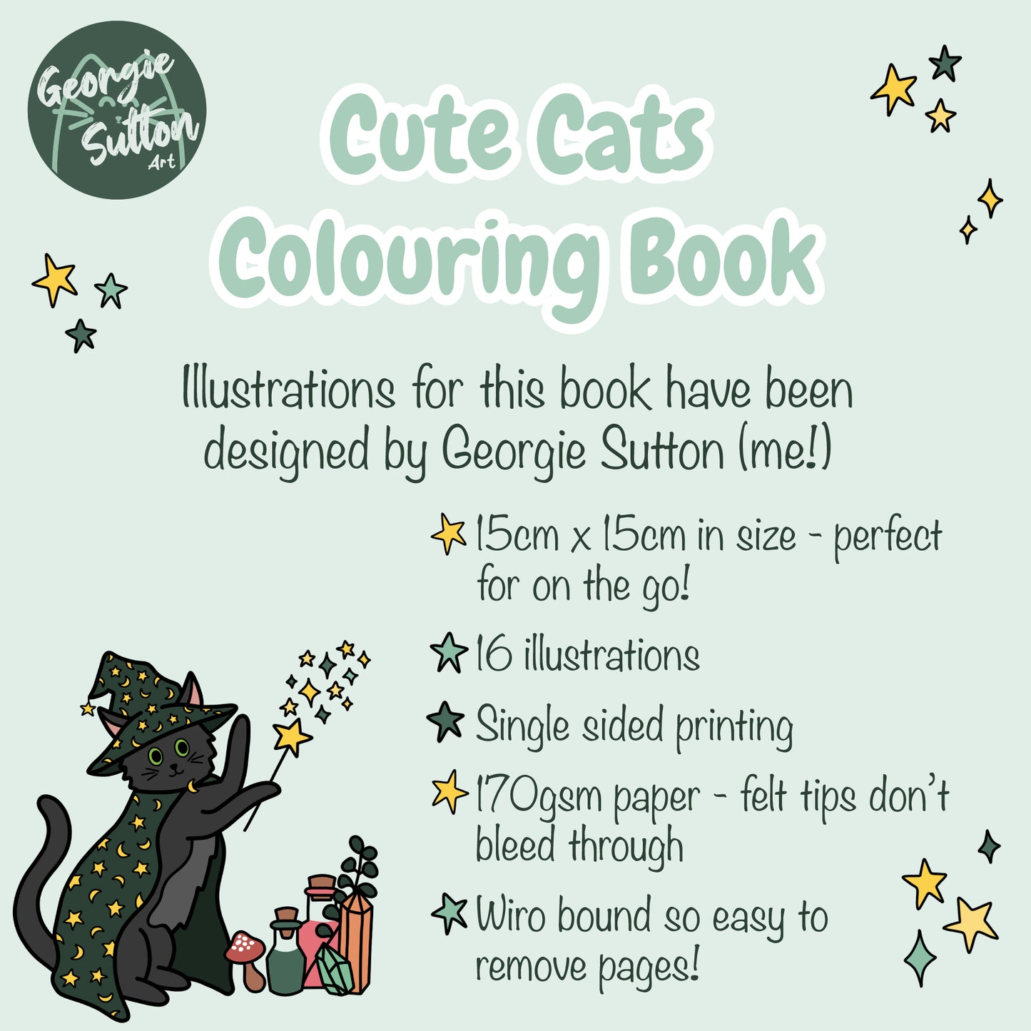 Cute Cats Colouring Book
