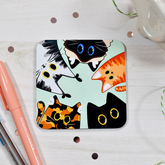 Chunky Cats Coaster