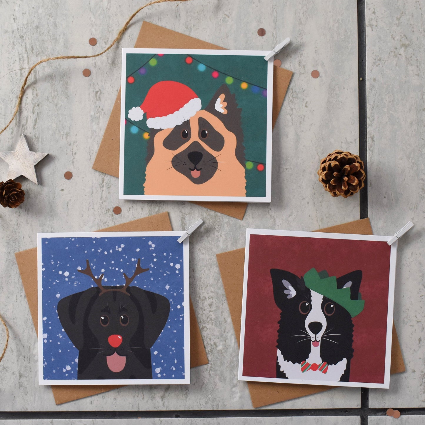 Christmas Party Dog Cards