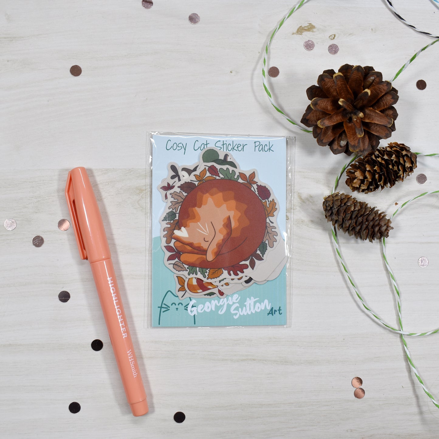 Cosy Cat Sticker Pack