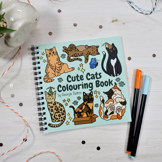 Cute Cats Colouring Book
