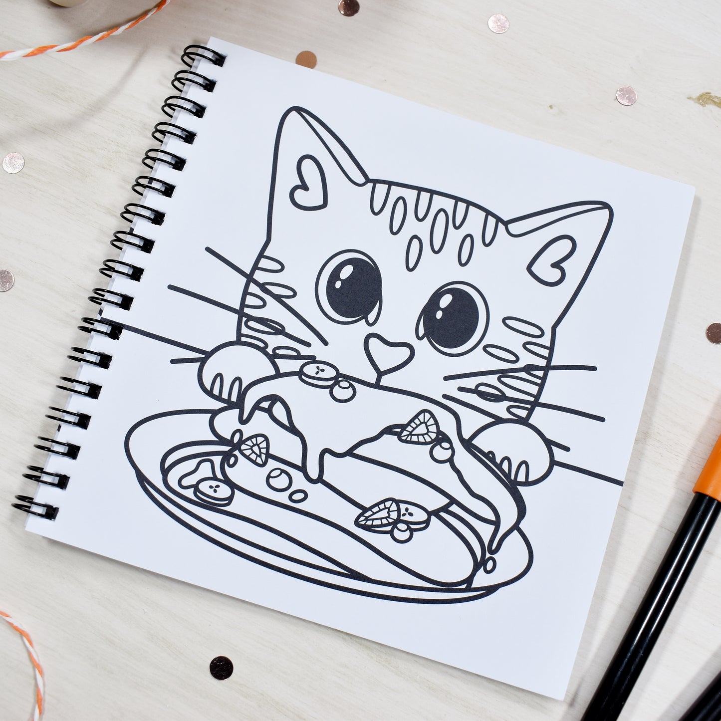 Cute Cats Colouring Book