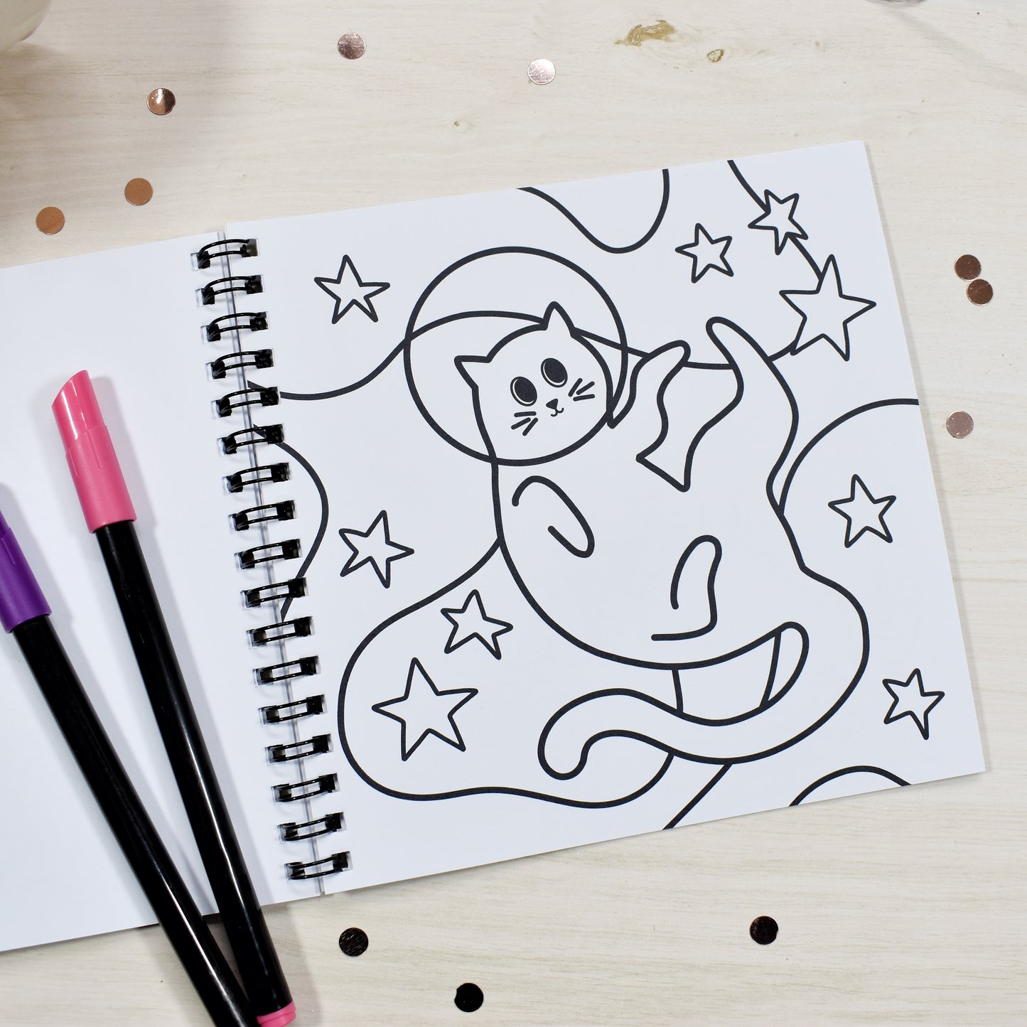 Cute Cats Colouring Book