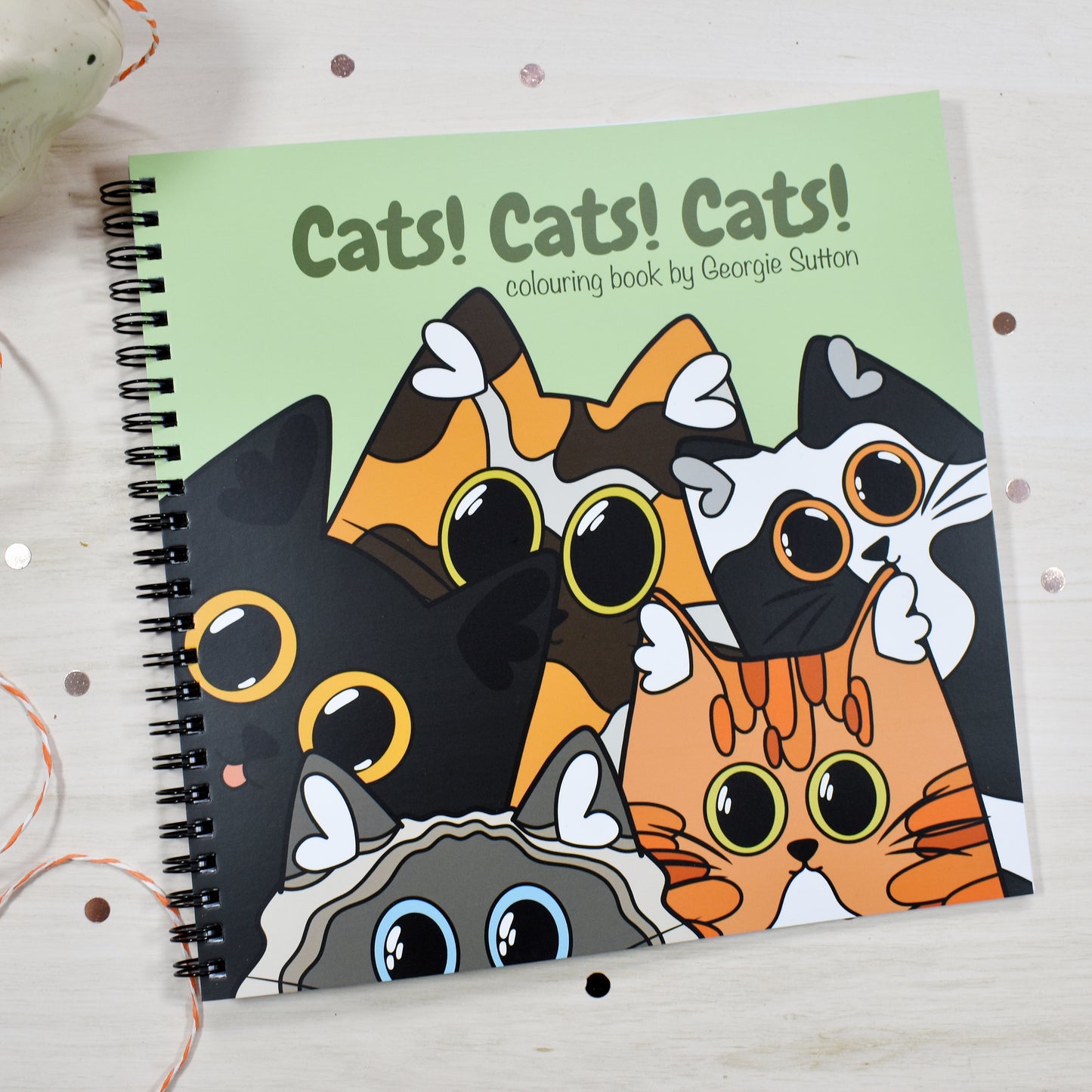 Cats! Cats! Cats! Colouring Book