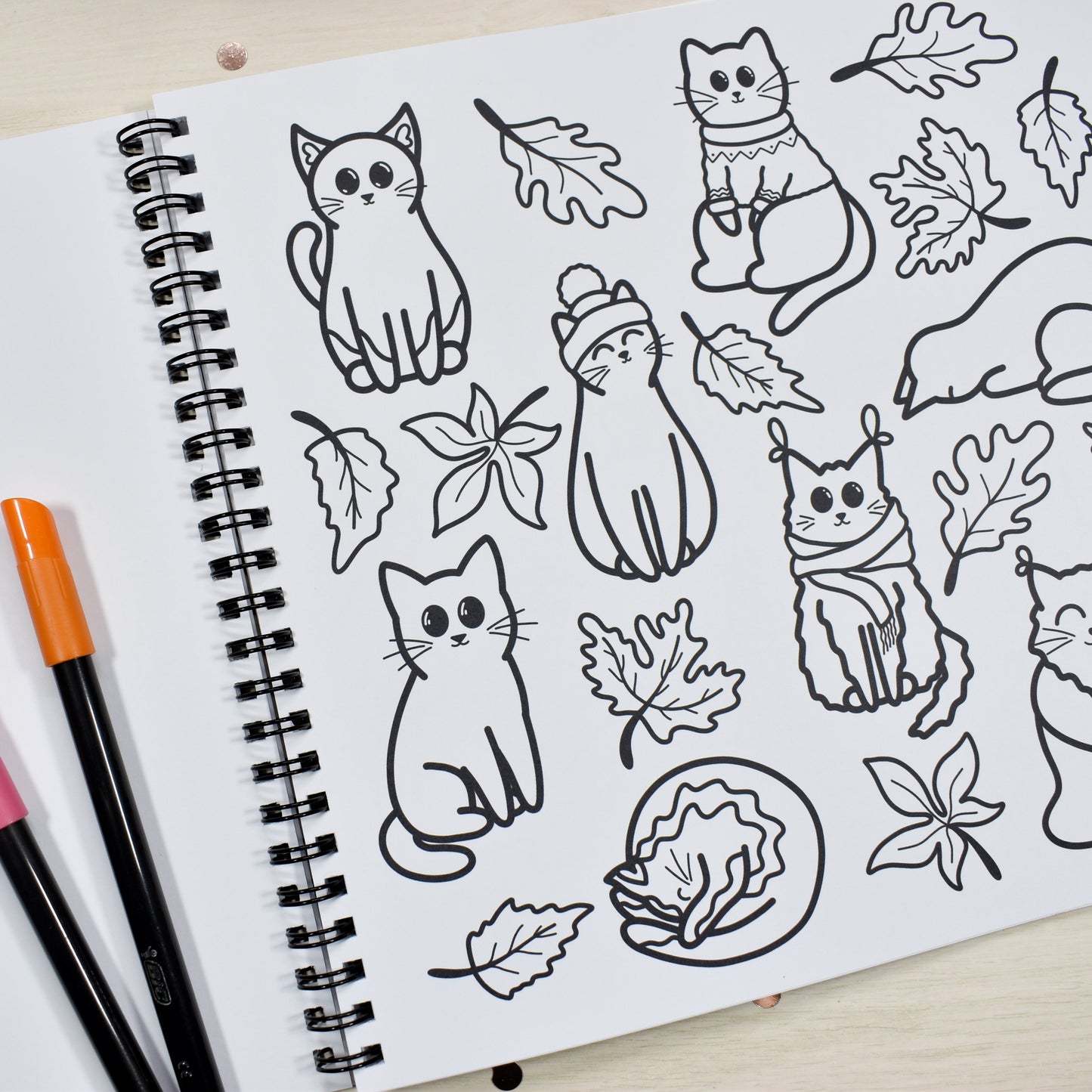 Cats! Cats! Cats! Colouring Book