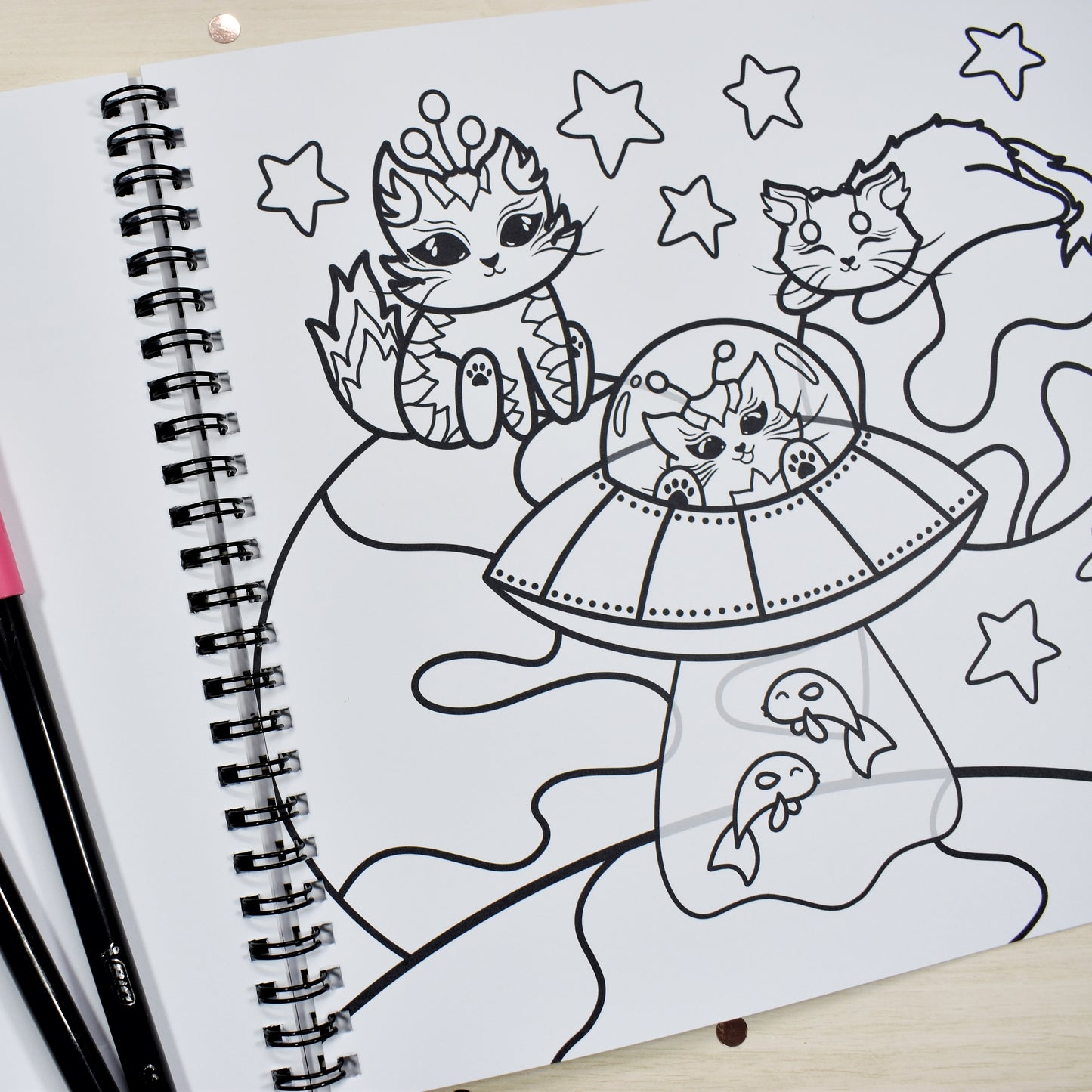 Cats! Cats! Cats! Colouring Book