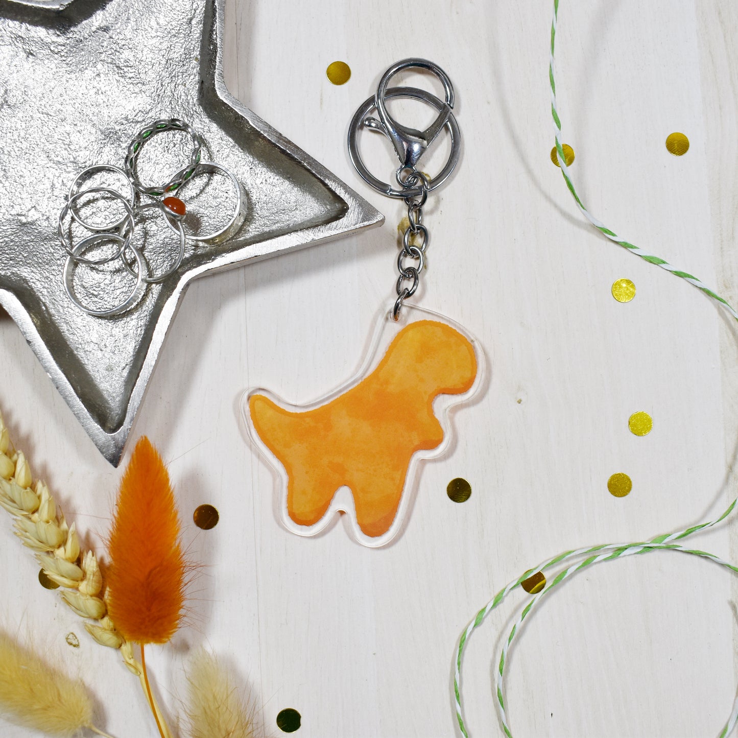 Dino Nuggie Keyring