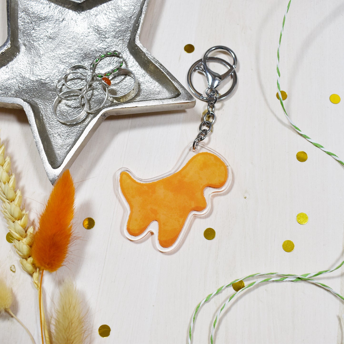 Dino Nuggie Keyring