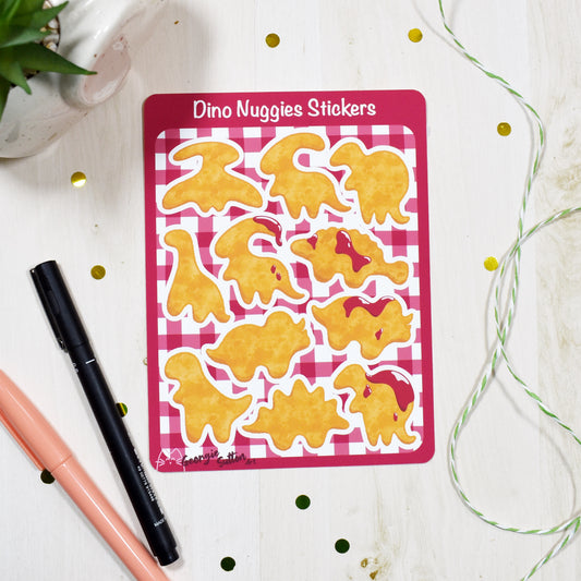 Dino Nuggies Sticker Sheet