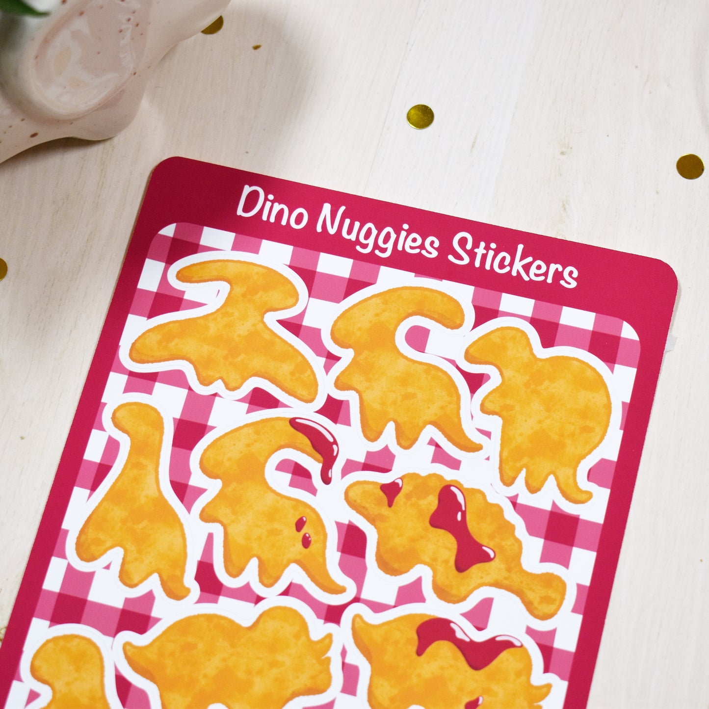Dino Nuggies Sticker Sheet