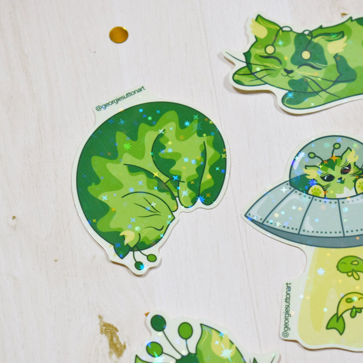 Alien Cats Sticker Pack