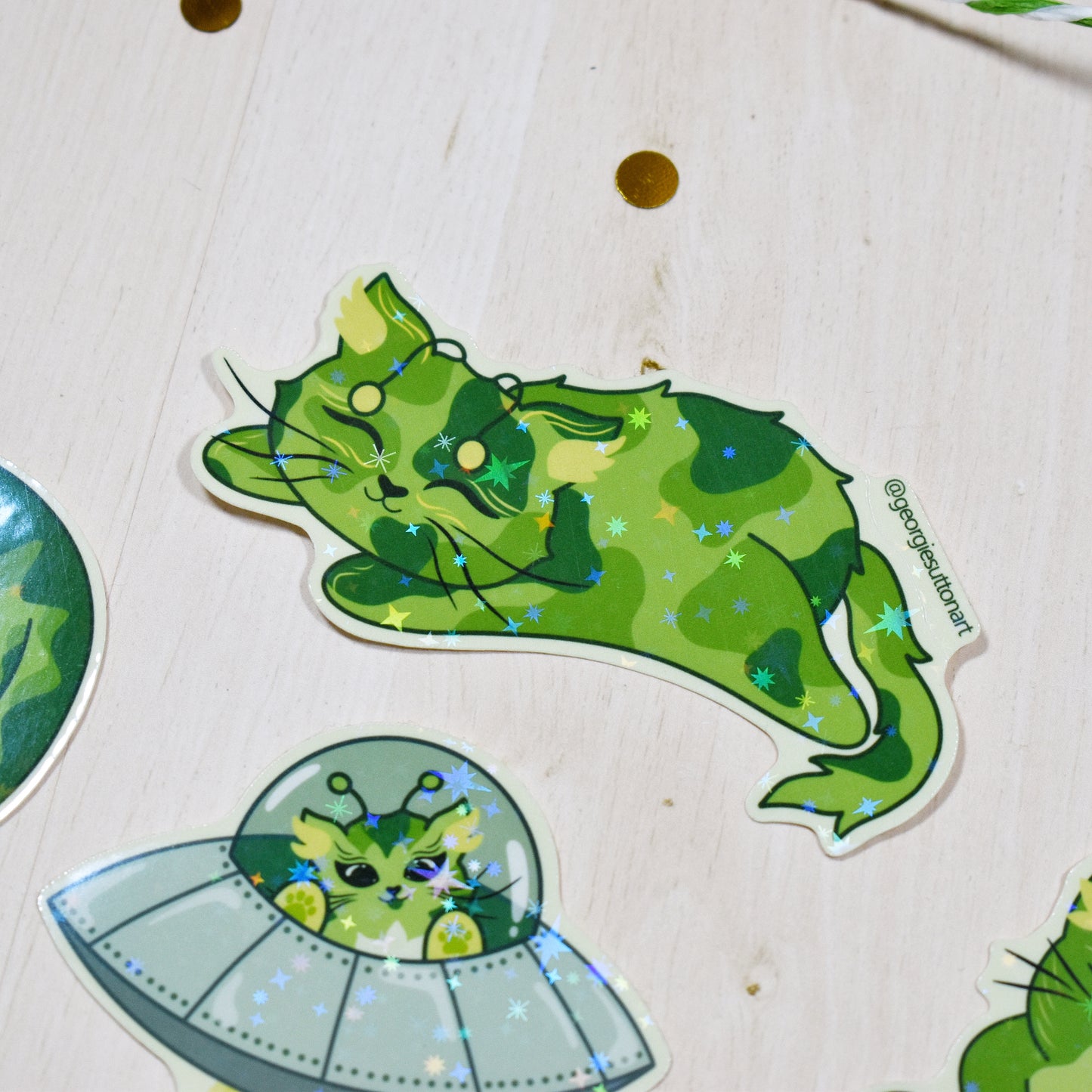 Alien Cats Sticker Pack