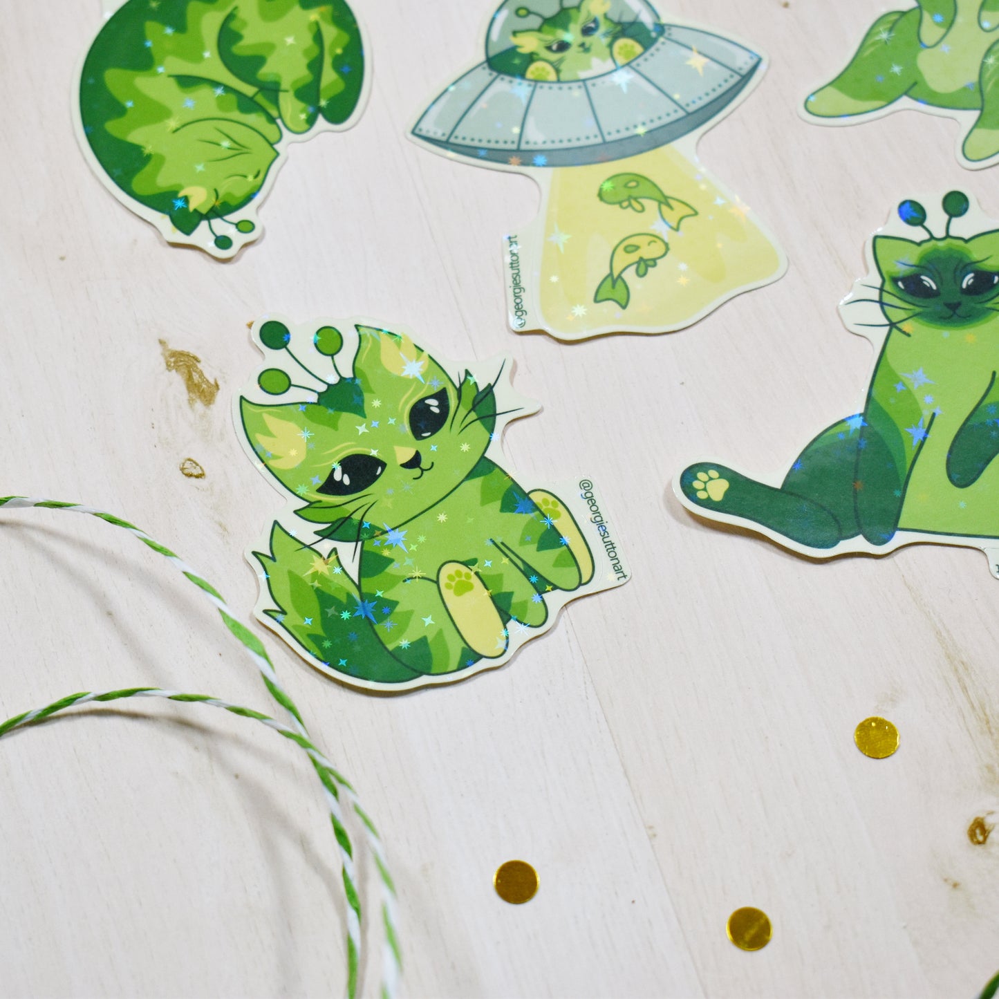 Alien Cats Sticker Pack