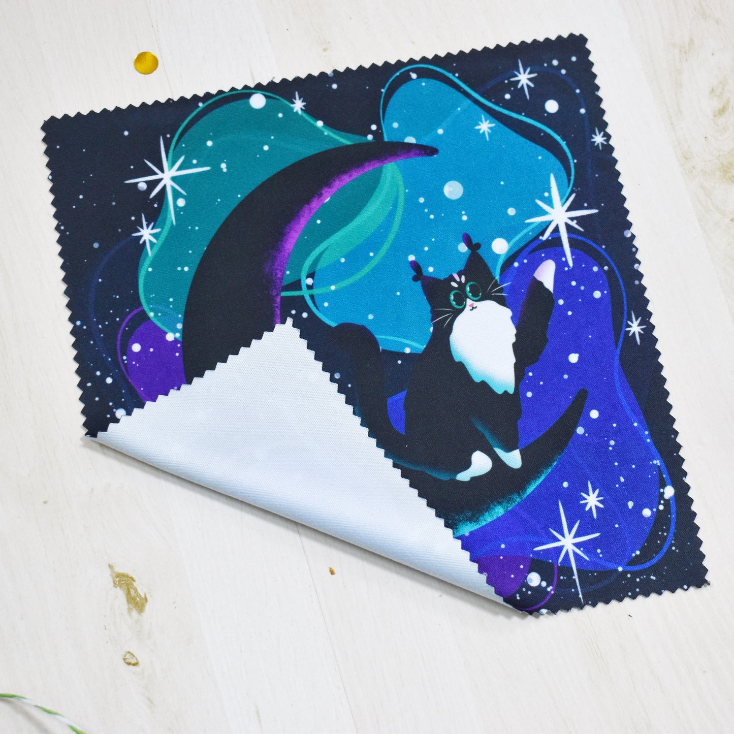 Celestial Cat Glass Cloth