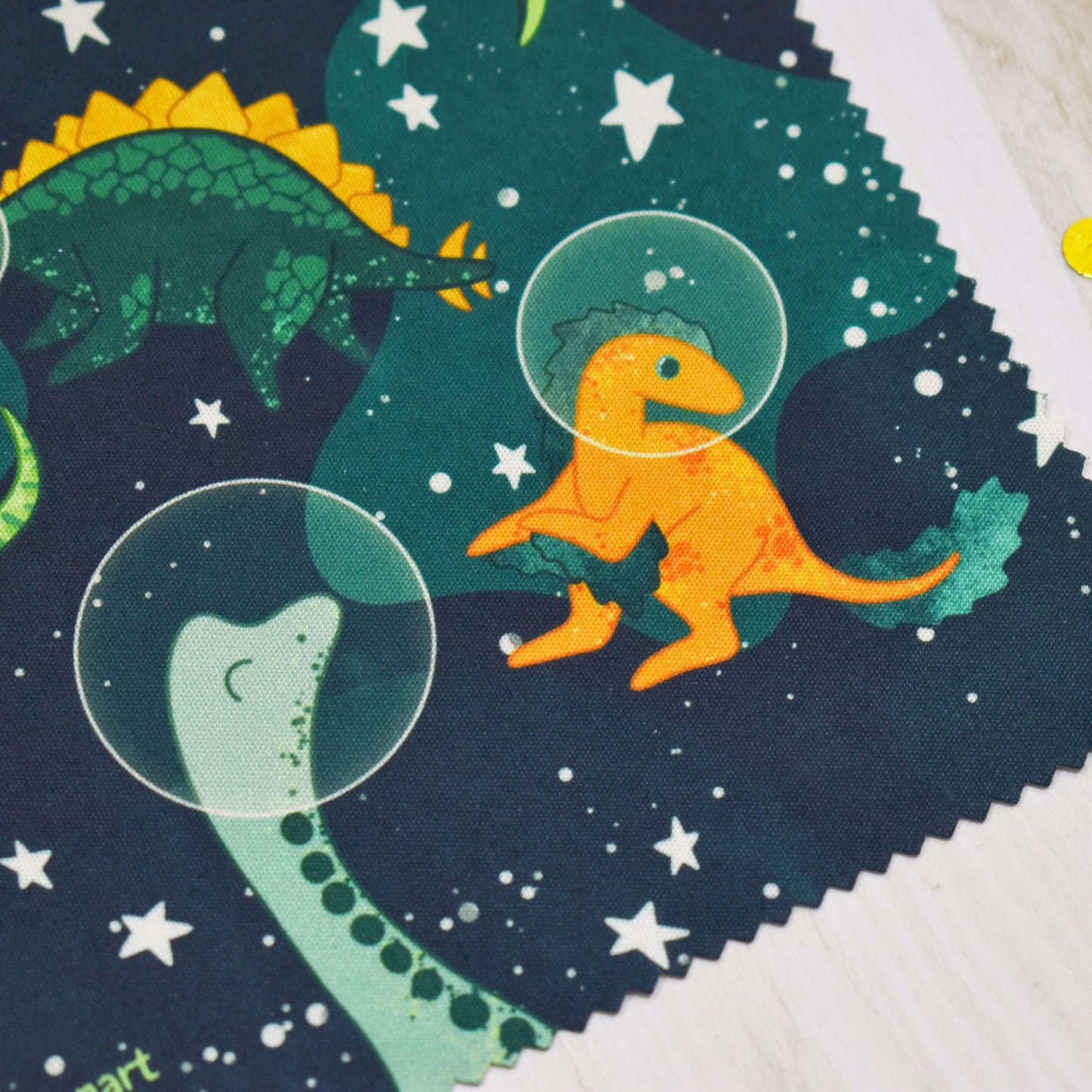Space Dino Glass Cloth