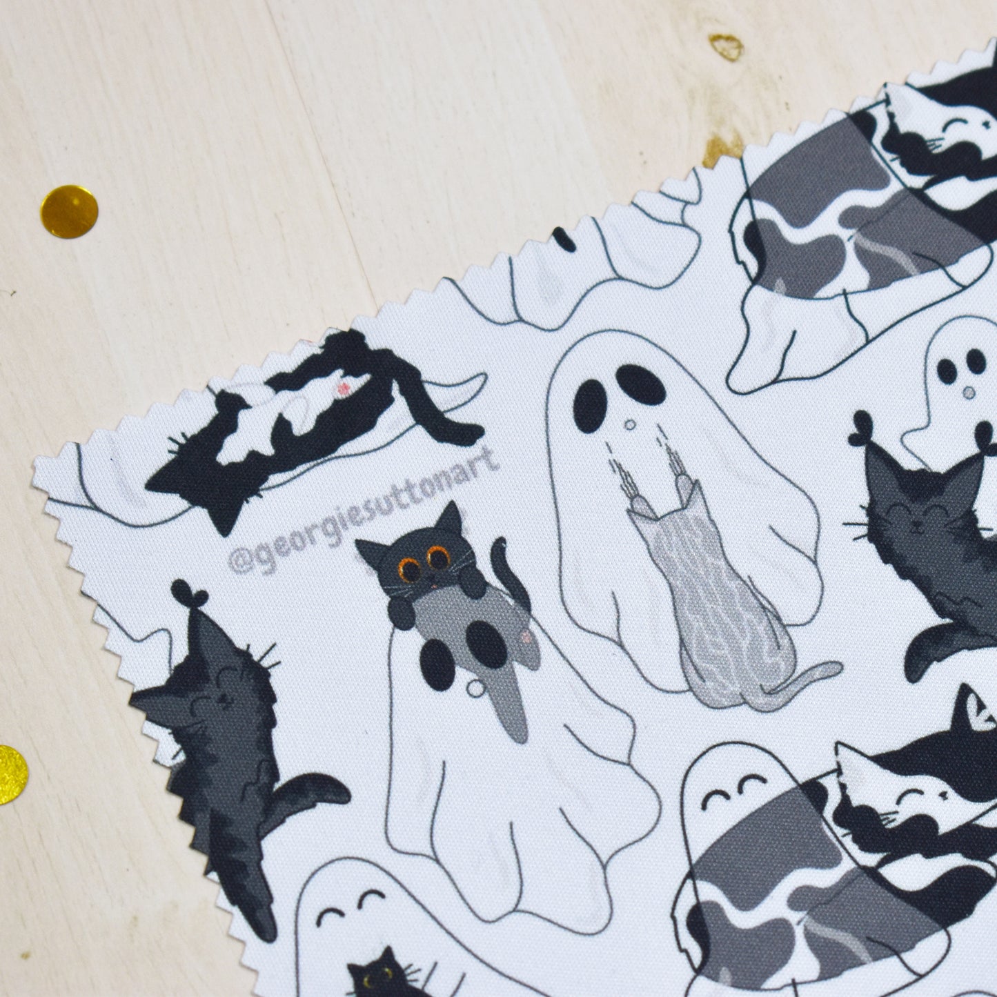 Ghost Cat Glass Cloth