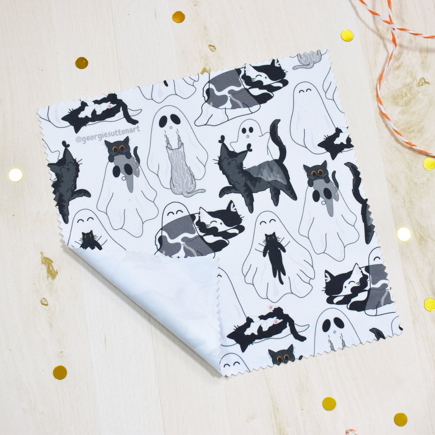 Ghost Cat Glass Cloth