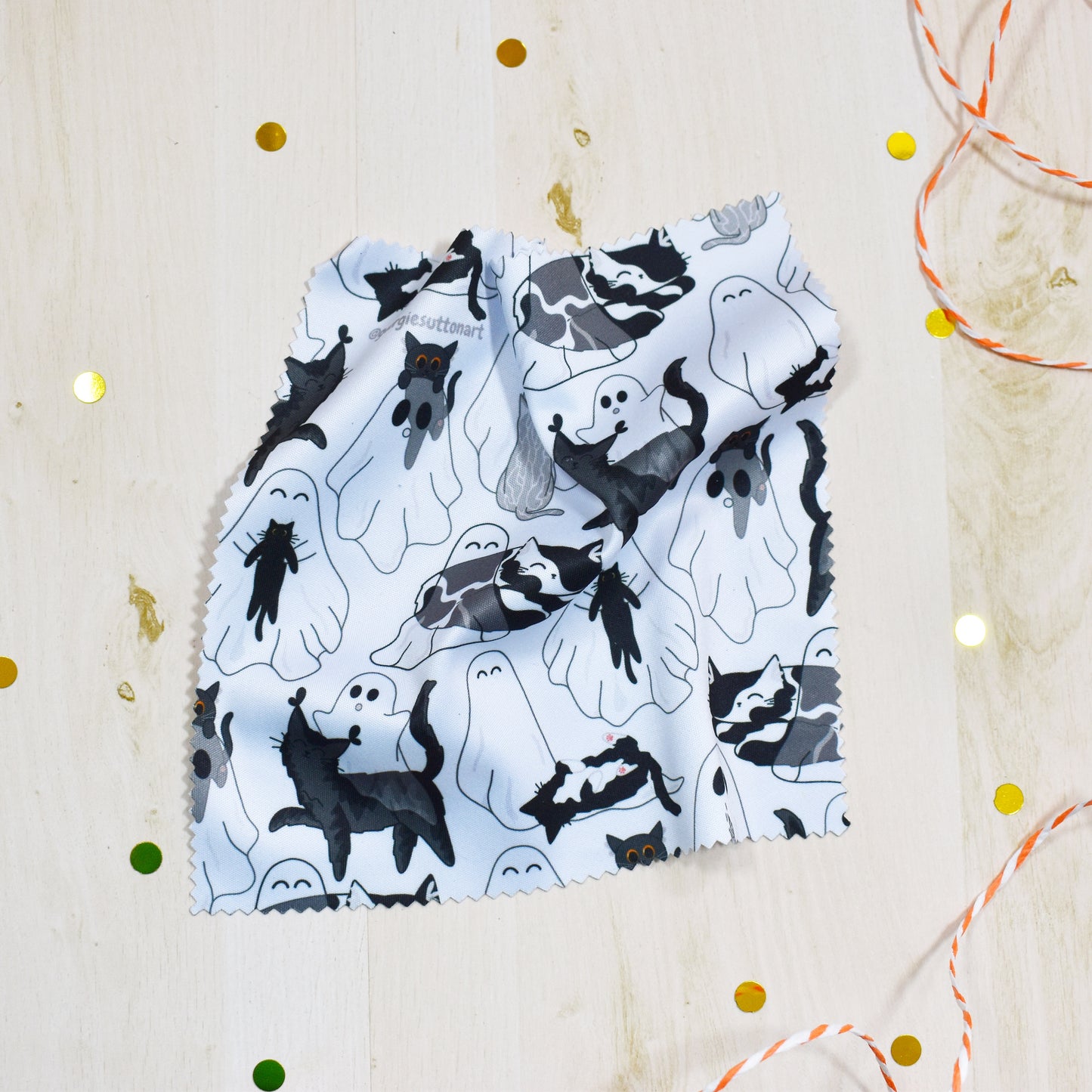Ghost Cat Glass Cloth