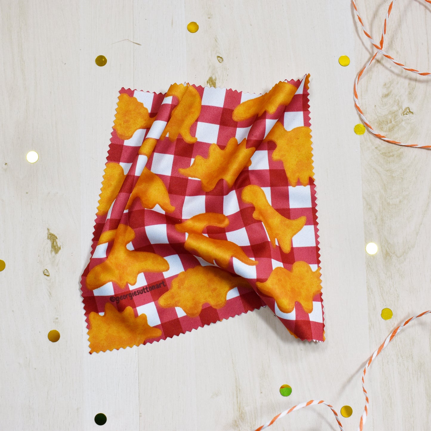 Dino Nuggie Glass Cloth
