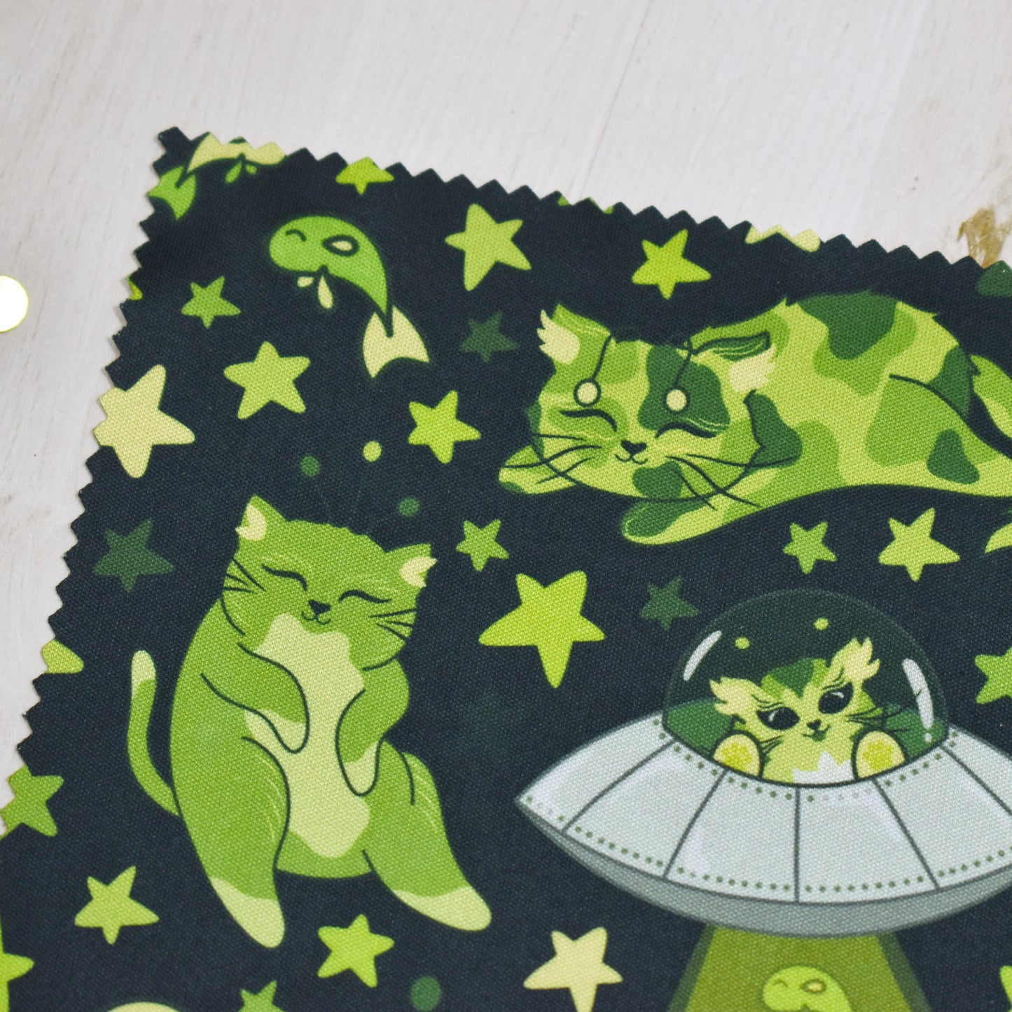 Alien Cat Glass Cloth