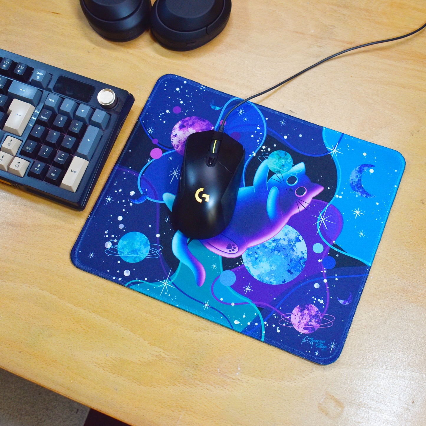 Galaxy Cat Mousepad