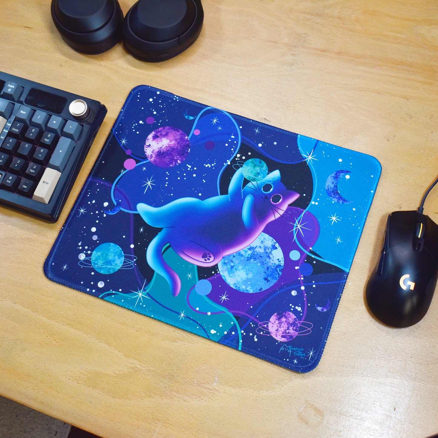 Galaxy Cat Mousepad