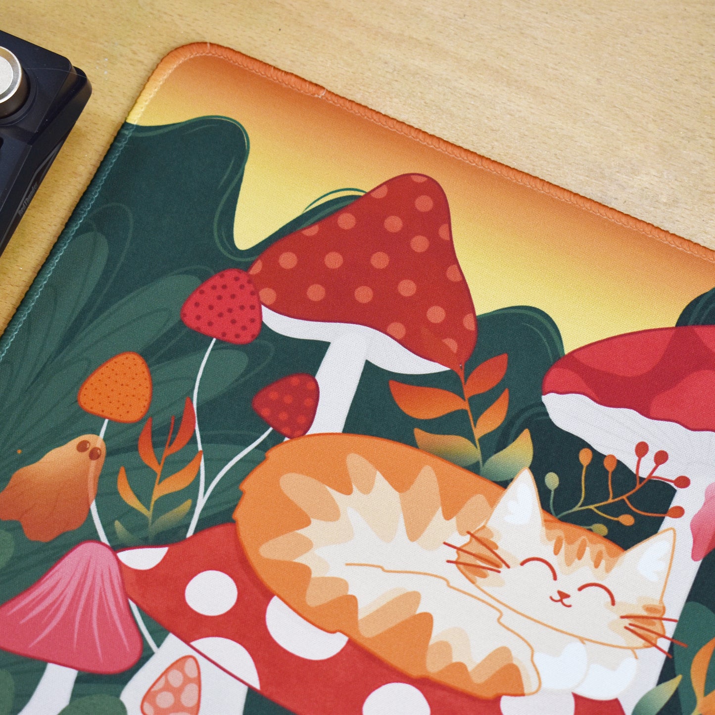 Mushroom Cat Mousepad