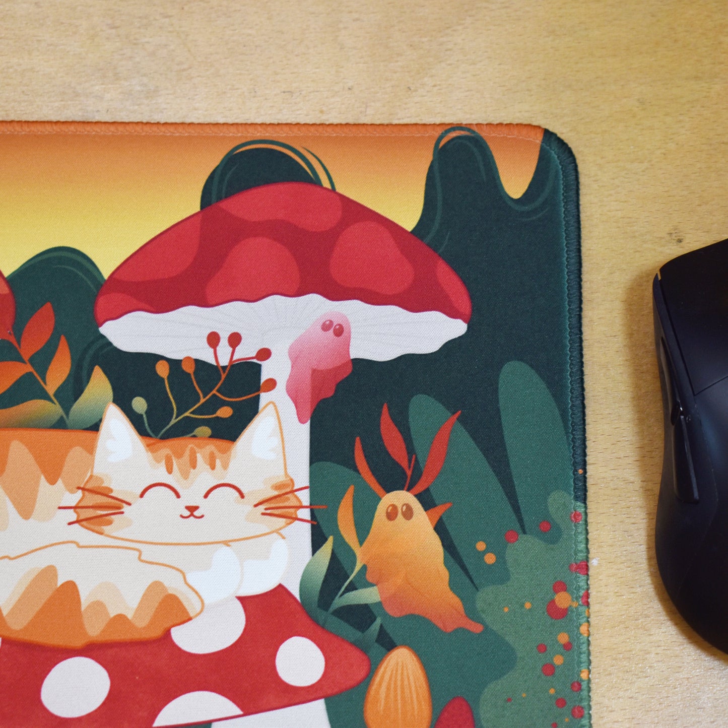 Mushroom Cat Mousepad