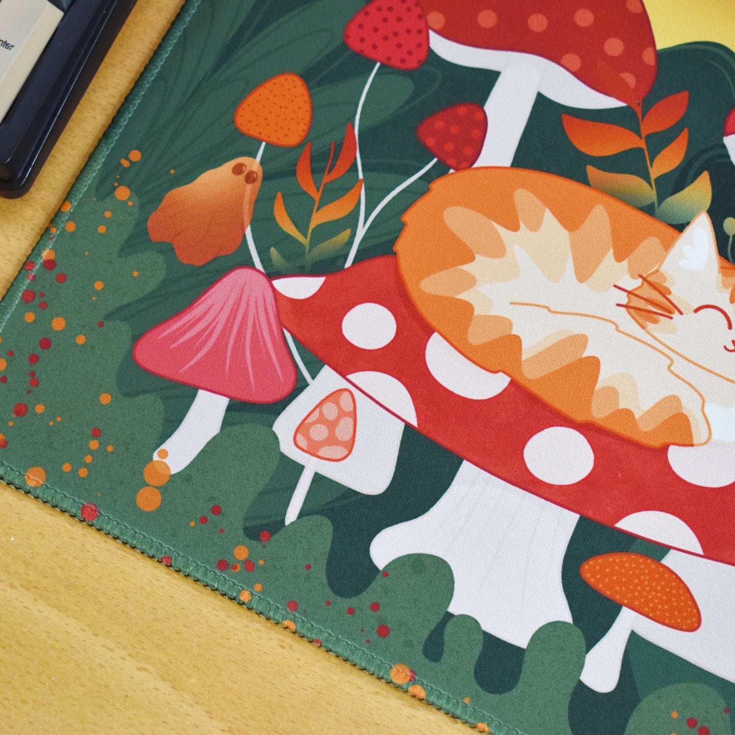 Mushroom Cat Mousepad