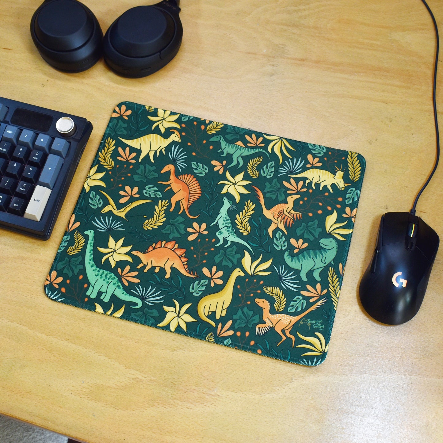 Floral Dino Mousepad