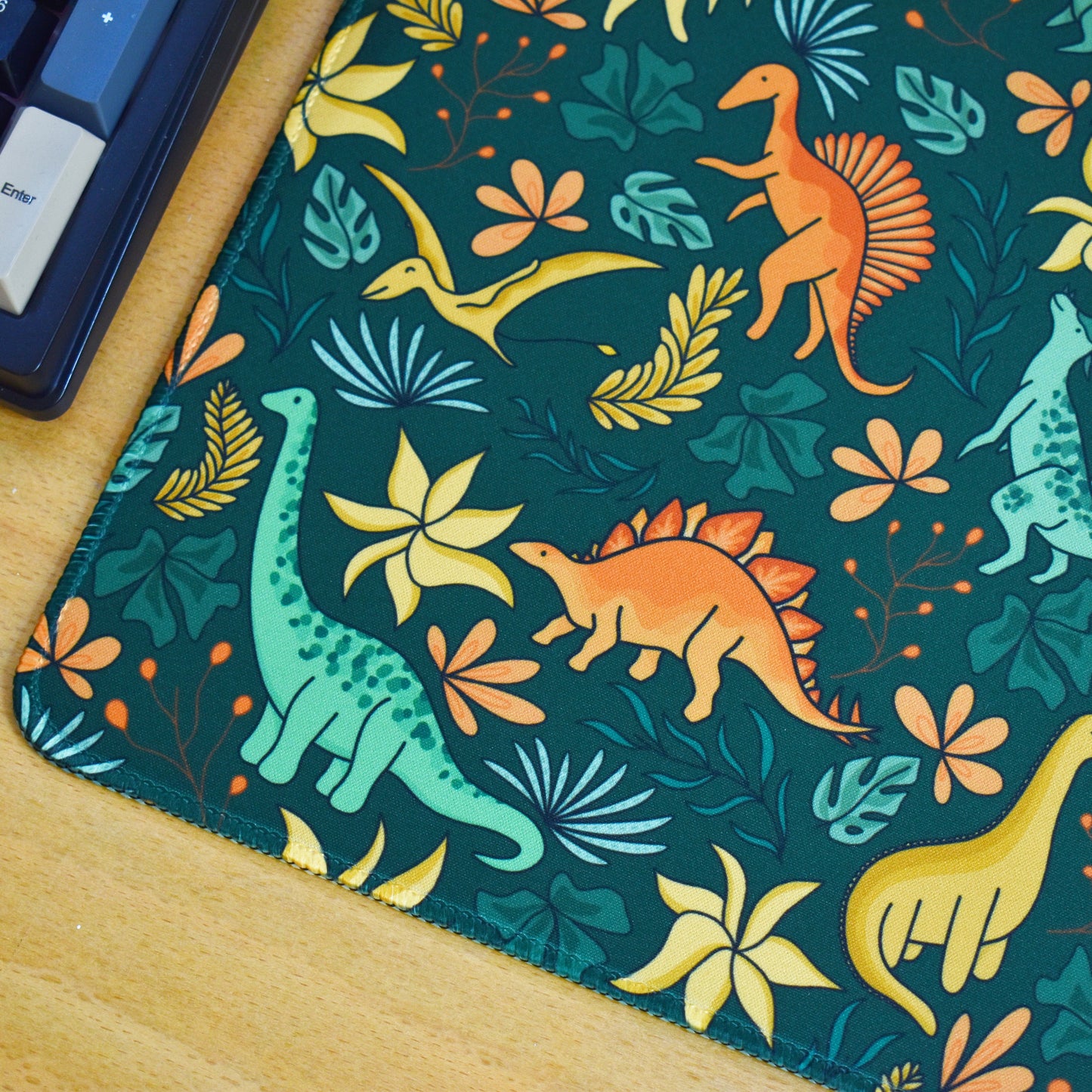 Floral Dino Mousepad