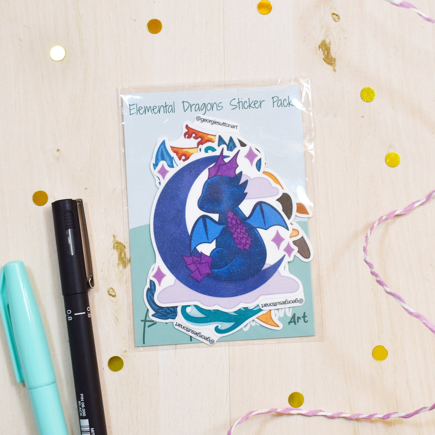 Elemental Dragons Sticker Pack